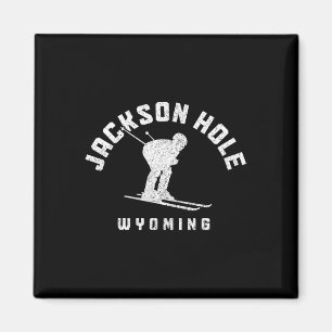 Íman Jackson Hole Wyoming Ski Winter Sports Skiie