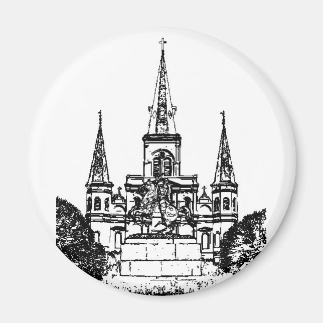 Íman Jackson Square, Nova Orleans, LA (Frente)