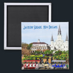 Íman Jackson Square, Nova Orleans Magnet<br><div class="desc">Jackson Square,  Nova Orleans Magnet</div>