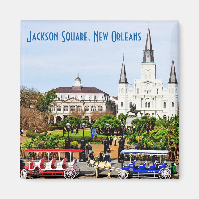 Íman Jackson Square, Nova Orleans Magnet (Frente)