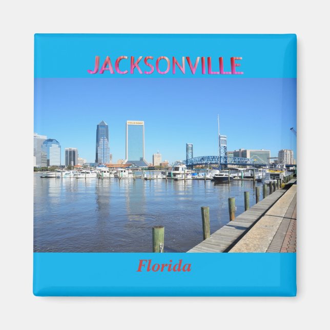 Íman Jacksonville Florida Cityscape (Frente)