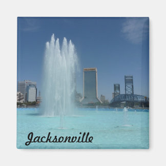 Íman Jacksonville Friendship Fountain Photo Magnet FL