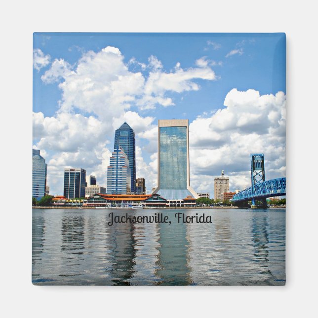 Íman Jacksonville, paisagem urbana da Florida (Frente)