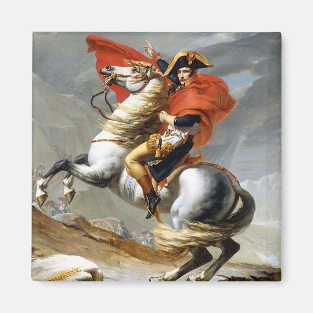 Íman Jacques Louis David Napoleon atravessando os Alpes (Frente)