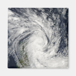 Íman Jade tropical da tempestade que vem em terra sobre
