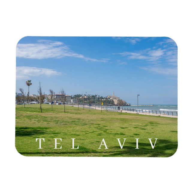 Íman Jaffa observada na imã de geladeira de Tel Aviv (Horizontal)