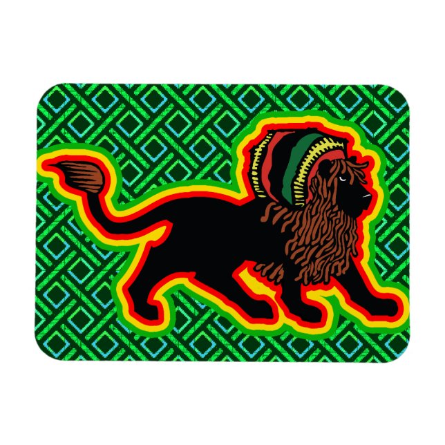 Íman Jah King Rasta Lion (Horizontal)