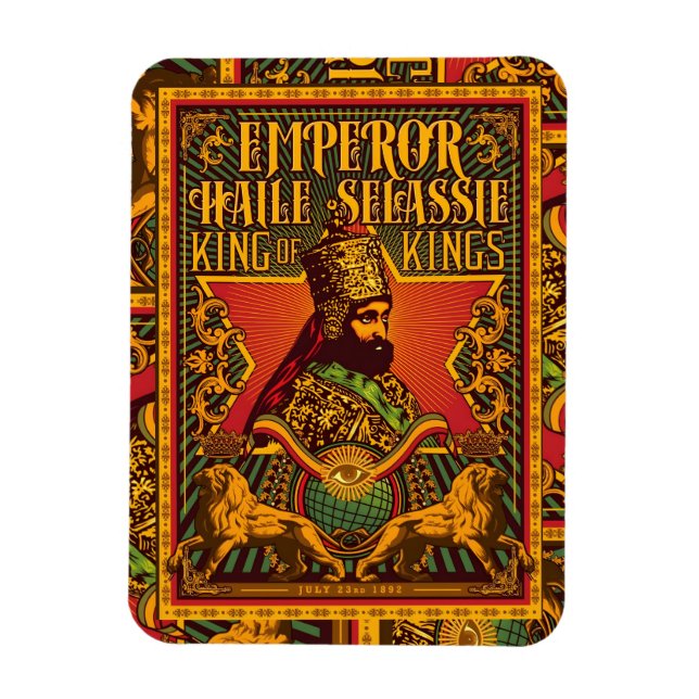 Íman Jah Rastafari Selassie Rasta Reggae Afrika Roots (Vertical)
