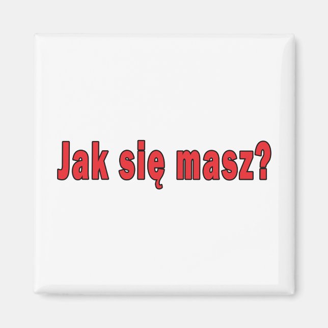 Íman jak sie masz? - Como Está? (Frente)