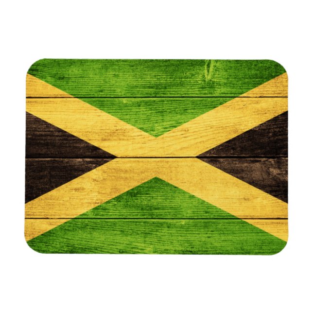 Íman Jamaica Flag Islândia - Proud Jamaicans íman - (Horizontal)