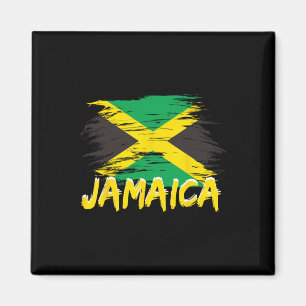 Íman Jamaica Retrô Vintage Aquarelas Esporte Bandeira J