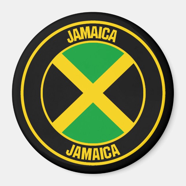 Íman Jamaica Round Emblem (Frente)
