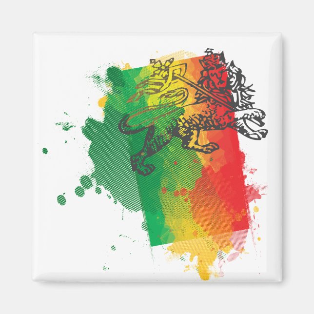 Íman Jamaica Zion Lion Magnet (Frente)