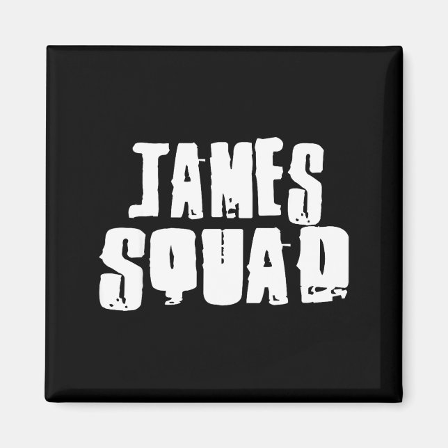 Íman James Squad Name Funny James  (Frente)