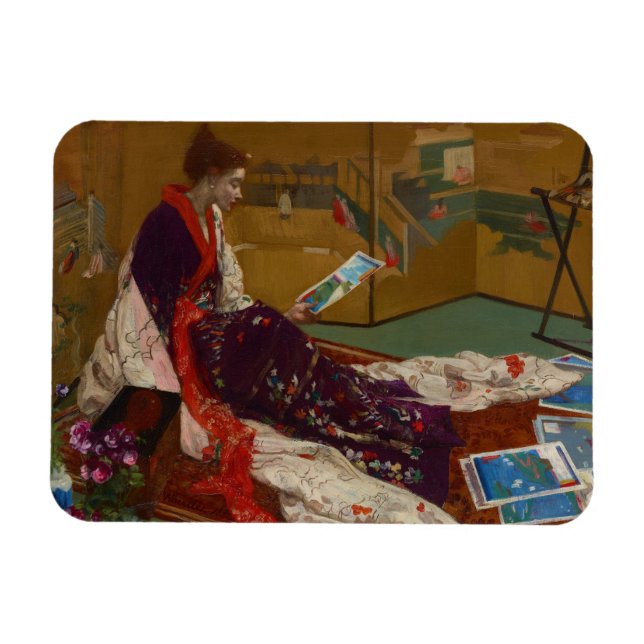 Íman James Whistler - Caprice in Purple e Dourado (Horizontal)