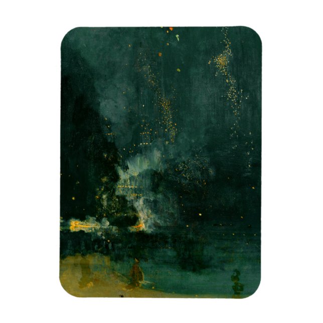 Íman James Whistler - Noite em preto e Dourado (Vertical)