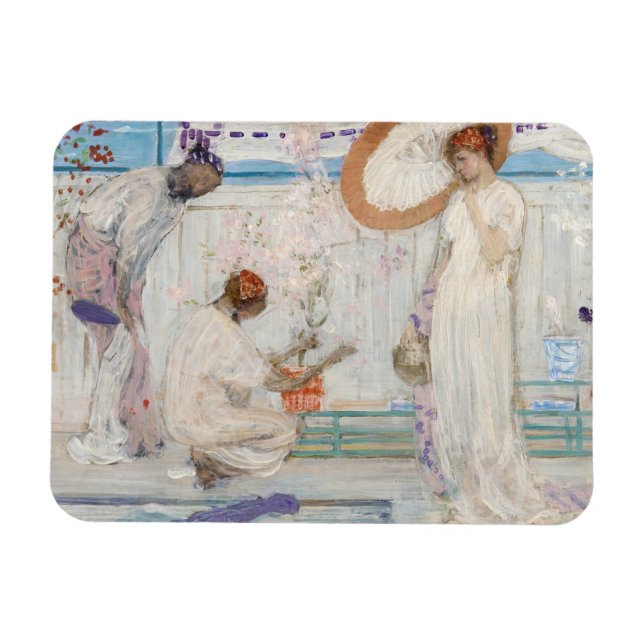 Íman James Whistler - Sinfonia Branca, Três Meninas (Horizontal)
