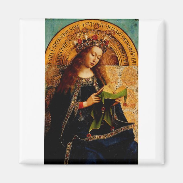 Íman Jan van Eyck - Coleção de Belas Artes da Virgem Ma (Frente)
