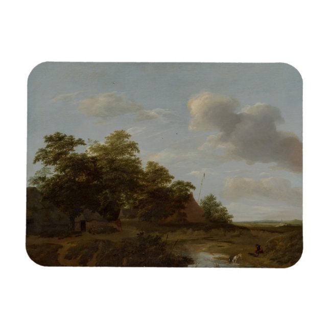Íman Jan Vermeer van Haarlem, Paisagem com uma Fazenda (Horizontal)