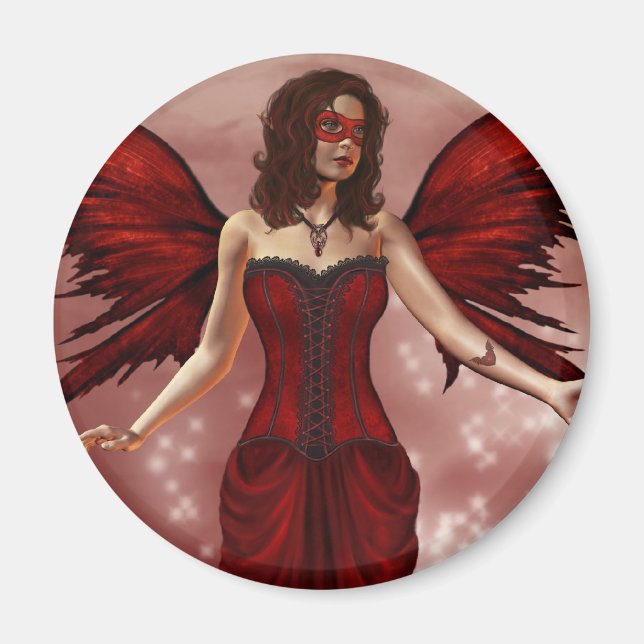 Íman Janeiro Birthstone Fairy Magnet (Frente)