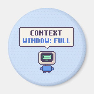 Íman Janela de Contexto: Ímã de Pixel de IA Engraçado C