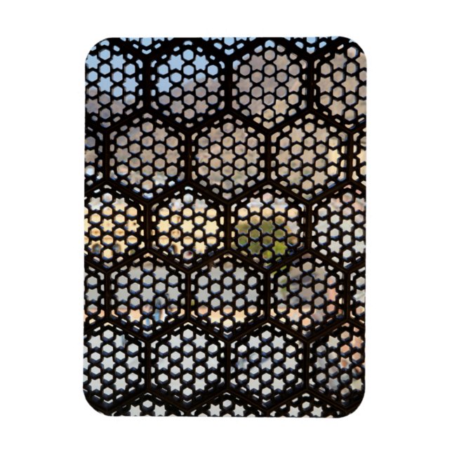 Íman Janela de Treliça Geométrica, Índia (Vertical)