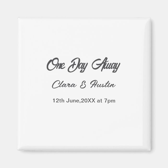 Íman jantar de ensaio um dia longe noite antes nome da (Frente)