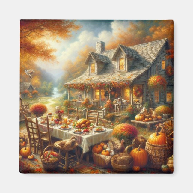 Íman Janto Magnet de Ação de Graças (Frente)