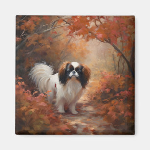 Íman Japanese Chin no Outono Folhas Caem Inspiram
