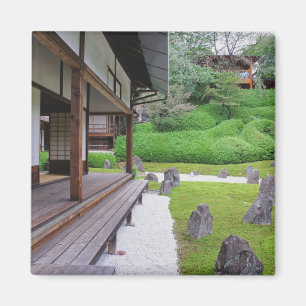 Íman Japão, Quioto. Jardim de pedra em silêncio