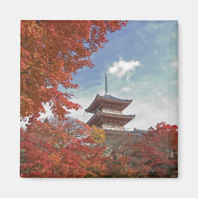 Íman Japão, Quioto, Pagode em cores de outono (Frente)
