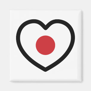 Íman Japão   Sinalizador Japonês Heart