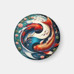 Íman Japonês Koi Fish Yin Yang