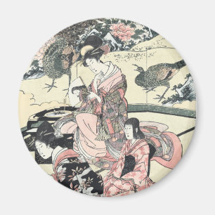 Íman Japonês Ukiyo-e Daimyo nenhum okuzashiki por