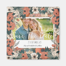 Íman Jardim Antigo Floral Salvar a Data com Foto