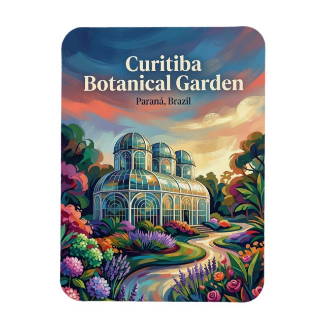 Íman Jardim Botânico de Curitiba Brasil (Vertical)