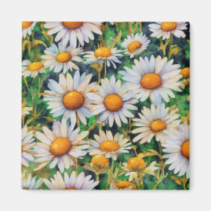 Íman Jardim das Flores de Margarida de Aquarela