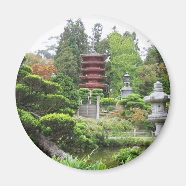 Íman Jardim de chá japonês (Frente)