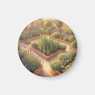 Íman Jardim de Ervas Mediterrâneo Ensolarado Lavanda Al