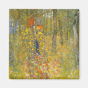 Íman Jardim de Fazenda Gustav Klimt com Crucifix