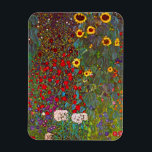 Íman Jardim de Fazenda Gustav Klimt com Magneta de Gira<br><div class="desc">Jardim de Fazenda Gustav Klimt com ímã de girassóis. Pintura a óleo na canvas entre 1905 e 1906. Embora o Klimt seja mais reconhecido por seu período de ouro que produziu obras clássicas como The Kiss and Portrait of Adele Bloch Bauer, a artista também produziu algumas pinturas paisagísticas tremendamente charmosas....</div>