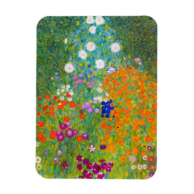 Íman Jardim de Flores de Gustav Klimt,Ímã (Vertical)