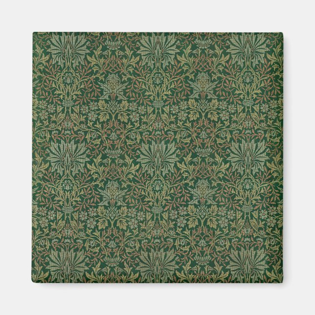 Íman Jardim de Flores William Morris - Verdes (Frente)