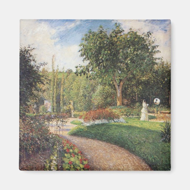 Íman Jardim de Les Mathurins em Pontoise por Pissarro (Frente)