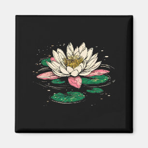 Íman Jardim de Lótus Lírio de Água Flor de Nascimento d