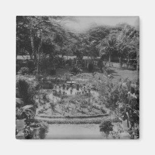 Íman Jardim de uma casa de campo suburbana