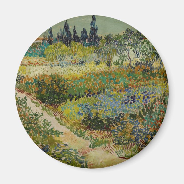 Íman Jardim de Van Gogh em Arles Impressionista Floral (Frente)