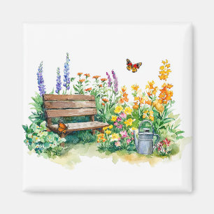 Íman Jardim de Verão com Borboletas
