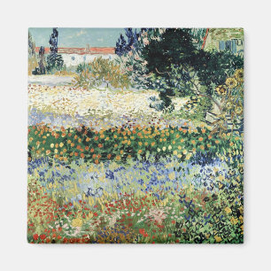 Íman Jardim de Vincent van Gogh na flor, Arles, 1888