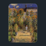 Íman Jardim do Artista em Vetheuil por Claude Monet<br><div class="desc">O Jardim Artístico de Vetheuil (1880), de Claude Monet, é uma pintura de natureza floral de estigmatismo vintage. Uma jovem é flanqueada por flores de girassol amarelas altas e florescentes durante a temporada de verão. Uma criança está em um caminho no jardim de Monet em Vetheuil (um subúrbio de Paris)....</div>